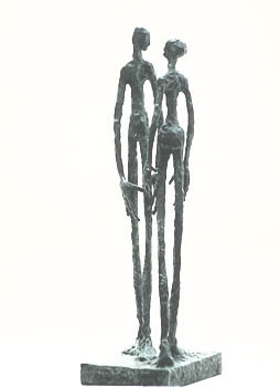 Rencontre , Bronze. H 41 cm