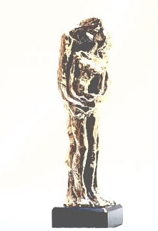 Tendresse , Bronze Poli. H 24 cm