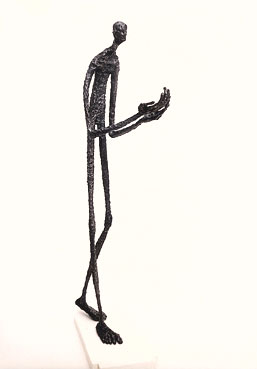Le mendiant de vie, Fer. H 140 cm 