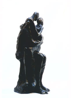 Le Baiser, Bronze. H 34 cm